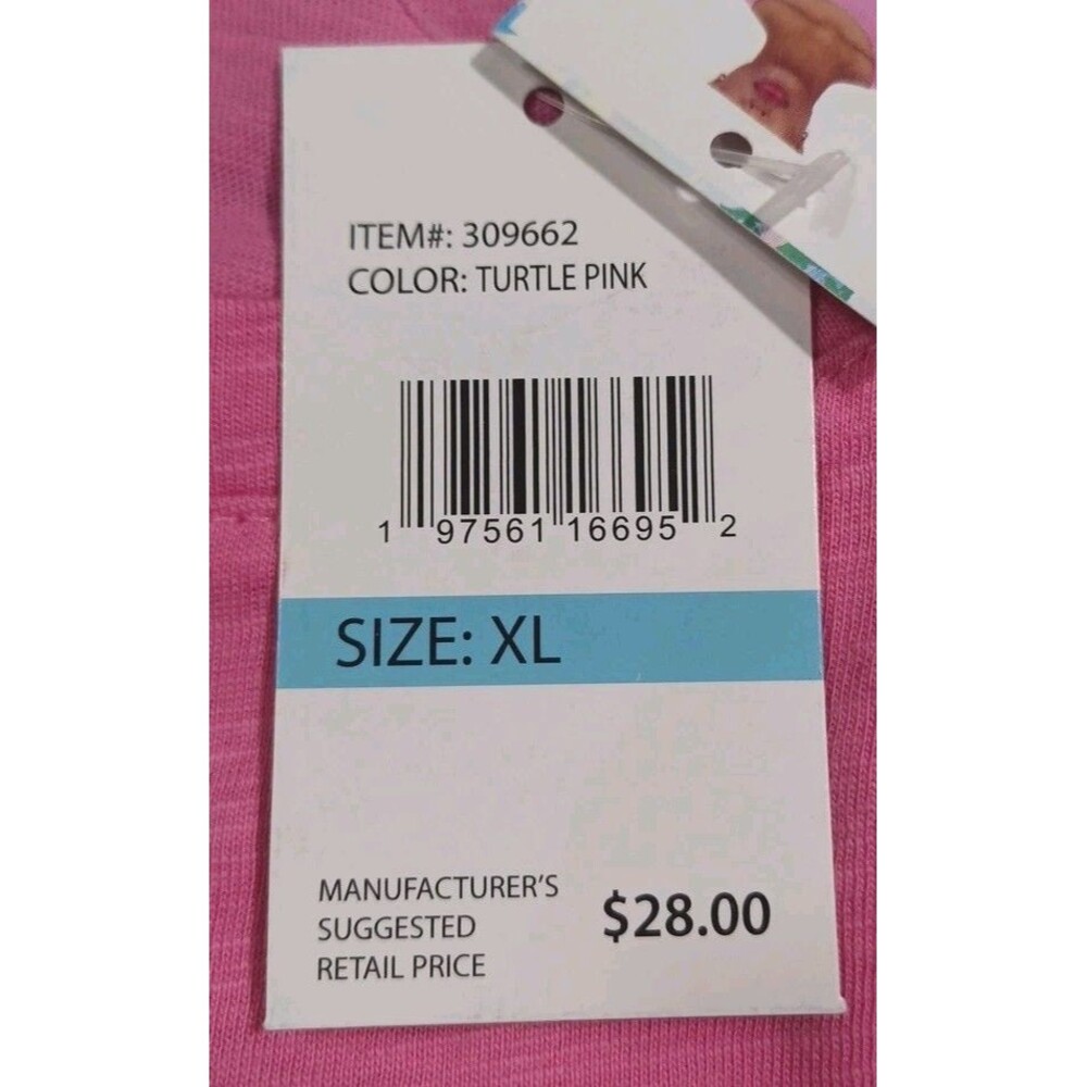 NWT Stella Parker Pink T-shirt Turtle Go with the Flow Size XL-MSRP $28 - Picture 13 of 15